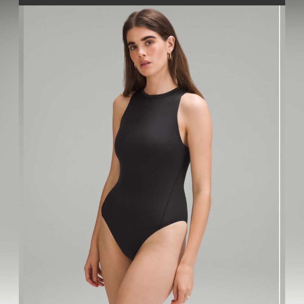 Lululemon Wundermost Ultra-Soft Nulu High-Neck Sleeveless Bodysuit - L - NWOT